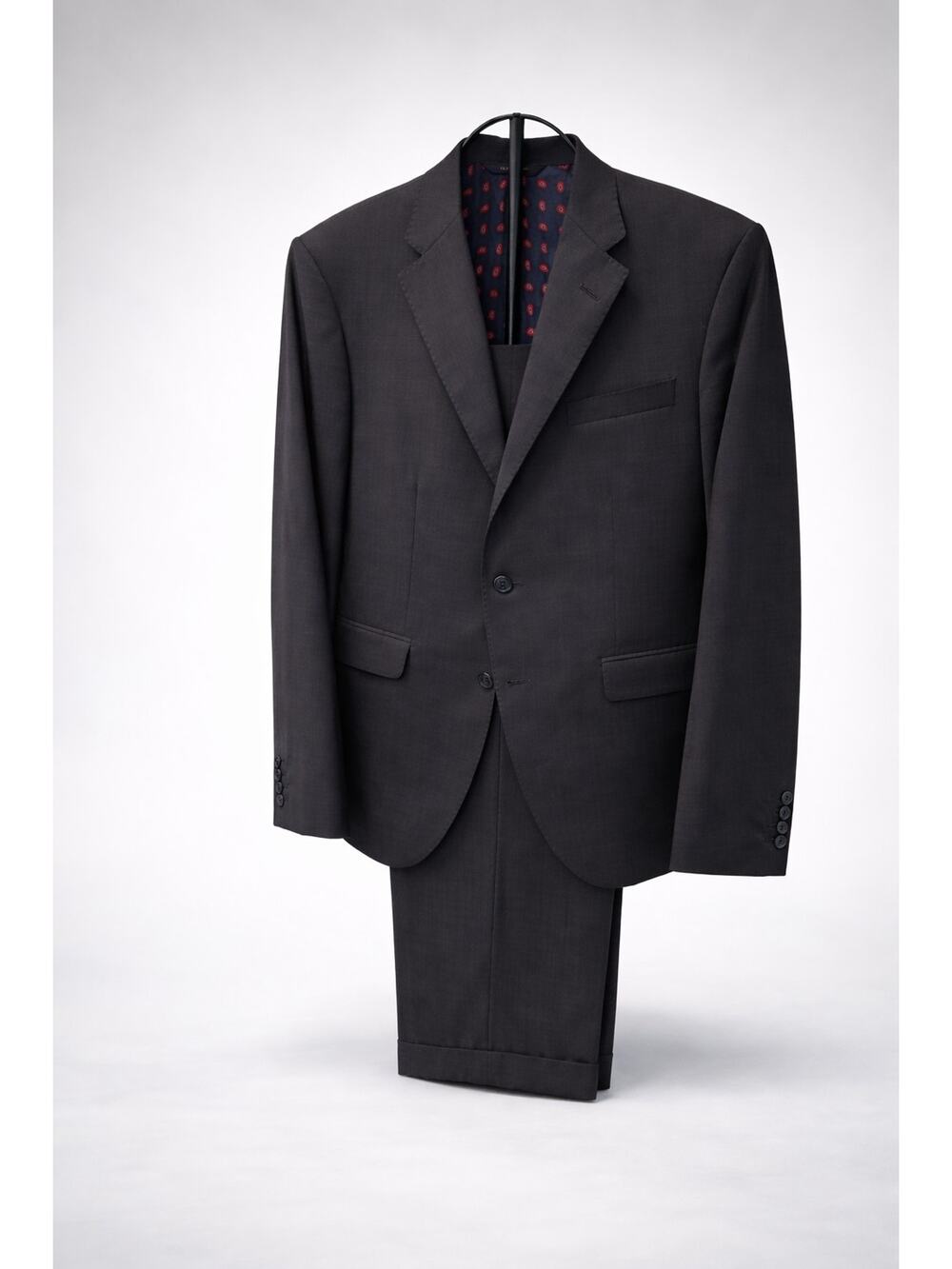 Phineas Cole Paul Stuart Men's Suit Navy Blue Super 120's Wool Canada 40 L 34 L